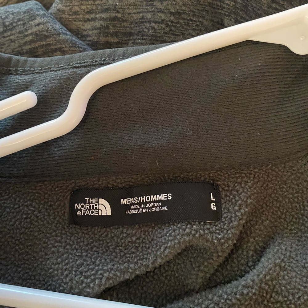 🔥The North Face Quarter Zip Pullover Men’s L Gray Fleece Lightweight - Picture 8 of 8
